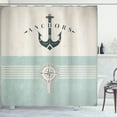 thumbnail image 1 of Nautical Anchor Sailor Sea Directions Compass Shower Curtain Extra Long 84 Inch, 1 of 4
