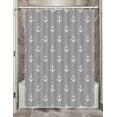 thumbnail image 1 of Nautical Anchor Shower Curtain for Bathroom, Navy Blue White Beach Coastal Beachy Fabric Shower Curtains Set Decorative, Ocean Men Boys Kids Restroom Decor Accessories Hooks Included 72x72 Inch, 1 of 6
