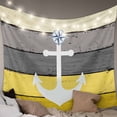 thumbnail image 1 of Nautical Anchor Small Tapestry for Bedroom Wall Hanging Tapestry, Yellow Gray Gradient Wooden Grain Ceiling Backdrop Tapestries Poster Blanket Wall Decor for Teens Room Living Room Dorm 23" x 28", 1 of 8