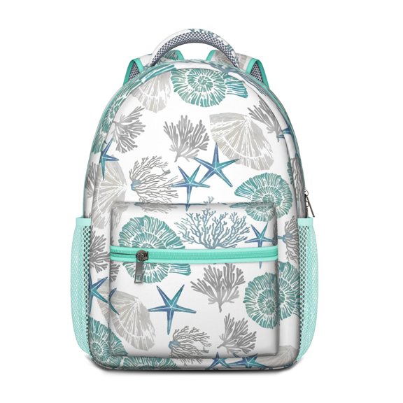 Nautical AnchorLunch Bag Coastal Marine Waves Summer Compass Coral Fishing Travel Sailor Mariner Insulated Lunch Bag
