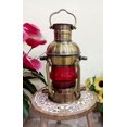 thumbnail image 1 of Nautical Antique Large Ship Boat Oil Lantern-Maritime Collectible Decorative-Boat Lamps-Nursery Red Oil Lamp-Vinatge Lighting Lamp Rustic Vintage Home Decor Gifts, 1 of 4