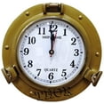 thumbnail image 1 of Nautical Antique Porthole Wall Clock Quartz Movement Coastal Home Decor 12", 1 of 3