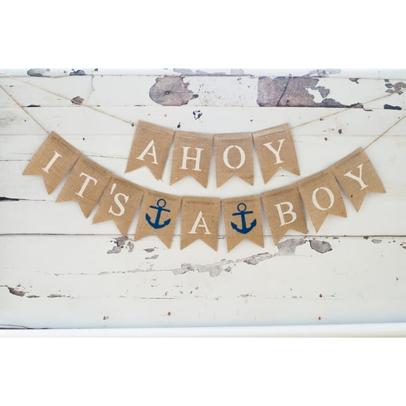 Nautical Baby Shower Decoration, Ahoy It's A Boy