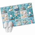 thumbnail image 1 of Nautical Beach Large Area Rugs for Bedroom Living Room, Soft Non Slip Carpet Bedside Rug, Blue Coastal Starfish Lighthouse Starfish Rectangular Floor Cover Kitchen Accent Rug 2'x3' for Office, 1 of 9