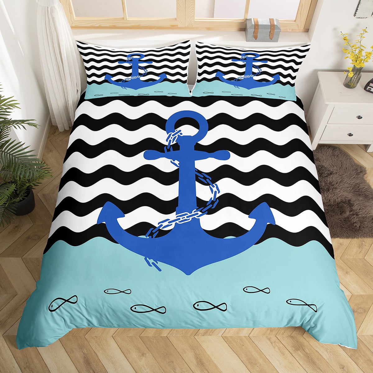 Aazon.co: Sea Turtle Teal Fitted Sheet Twin For Kids Girls Boys