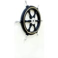 thumbnail image 1 of Nautical Black Wooden Collectible Steering Boat Ship Wheel Home Decor 24 Inches, 1 of 5