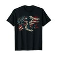 Nautical Blue Anchor American Flag Sailor Boat Captain TShirt