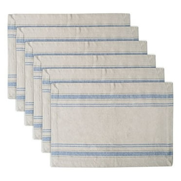 Nautical Blue French Stripe Placemat (Set of 6)