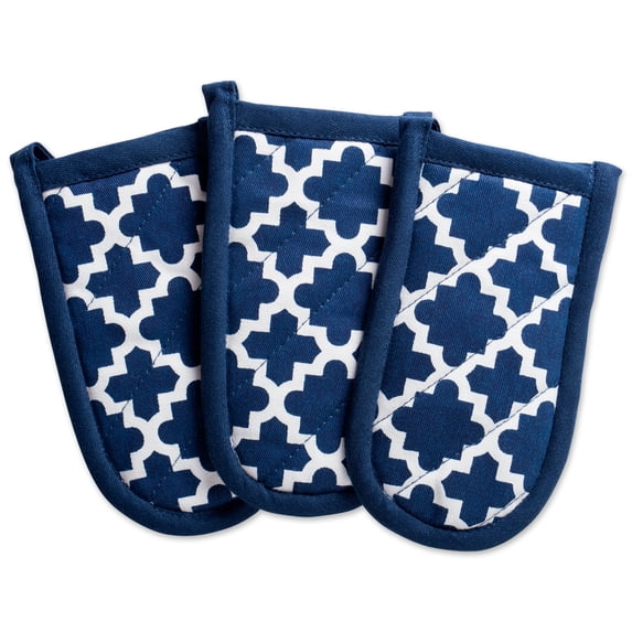 Nautical Blue Lattice Panhandle (Set of 3)