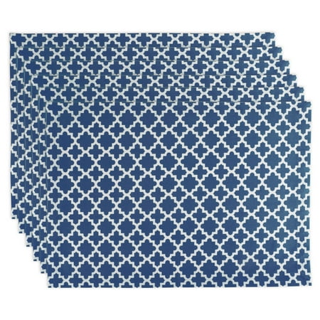 Nautical Blue Lattice Placemat (Set of 6)