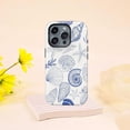 thumbnail image 1 of Nautical Blue Shell Ocean Beach Vibe Protective Aesthetic Phone Case sea breeze feel for iPhone 17 16 15 14 13 12 11 Pro Max, 1 of 2