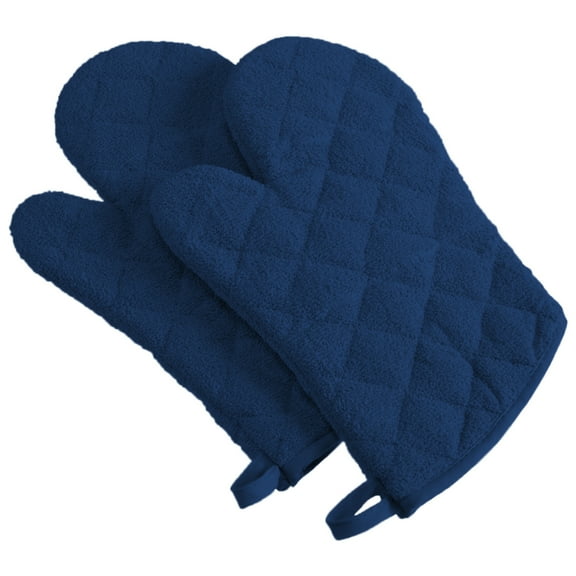 Nautical Blue Terry Oven Mitt (Set of 2)