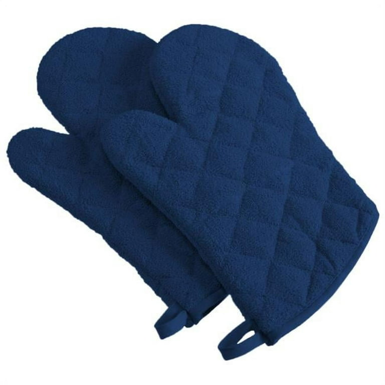 Commercial Grade Terry Cloth Oven Mitts 15-Inch Set of 2 NEW