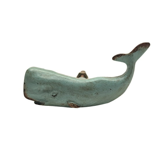 Nautical Blue Whale Dresser Drawer Pull Knob Kitchen Cabinet Hardware Coastal Beach Home Decor