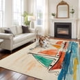 thumbnail image 1 of Nautical Boat, Area Rug 5x8 FT, Non Slip Bedroom Throw Carpet, Coastal Sailing Ship Ocean Painted Sea Washable Soft Floor Carpet Non-Shedding Rug for Living Room Nursery Dorm Office, 1 of 9