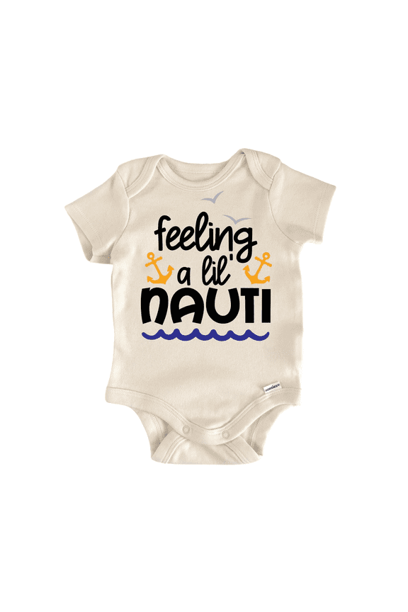 Nautical Boat Nauti Newborn Baby Bodysuit
