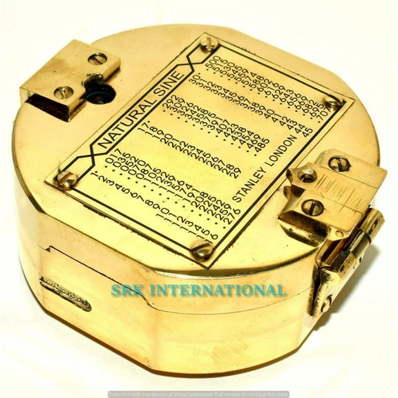 Nautical Brass Brunton SURVEY COMPASS LONDON Maritime 3" Brunton Compass