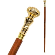 Nautical Brass Designer Walking Stick Cane Vintage Style with 3 Foldable Walking Stick Gift for Fathers Day