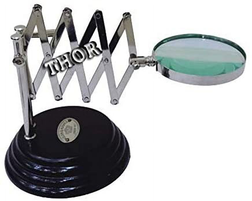 Nautical Brass Desktop Vintage Style Desk Top Channer Magnifier Magnifying Glass