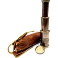 thumbnail image 1 of Nautical Brass Spyglass Telescope with Leather case., 1 of 8