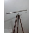 thumbnail image 1 of Nautical Brass Tripod Telescope, 39" Beautiful Handmade Item Rustic Vintage Home Decor Gifts, 1 of 3