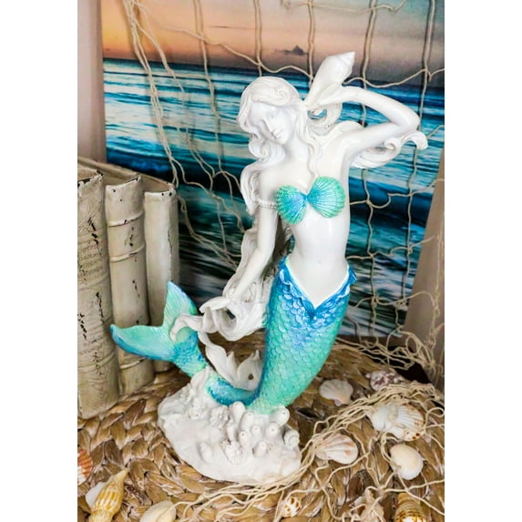 Ebros Gift 11.75" Mermaid Garden Statue
