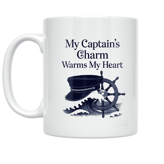 Nautical Captain Design - Sailing Enthusiast - 11 oz Ceramic Coffee Mug