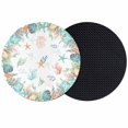 thumbnail image 1 of Nautical Coastal Coasters Set of 2, Absorbent Coasters for Drinks, Beach Coral Ocean Starfish Sea Shell Coaster for Desk Coffee Table Protection, Home Decor House Warming Gifts 4", 1 of 8
