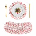 thumbnail image 1 of Nautical Coastal Round 13 Inch Placemats Set of 8, Summer Sea Coral Starfish Underwater Red HeatResistant Non Slip Place Mats for Dining Table, Wipeable Braided Kitchen Table Mats for Housewarming, 1 of 9