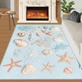 thumbnail image 1 of Nautical Coastal Rug, Coastal Starfish Area Rugs For Living Room, Nautical Washable Rugs For Bedroom, Washable Mat, Nursery Home Decor & Gifts 5x8ft, 1 of 6