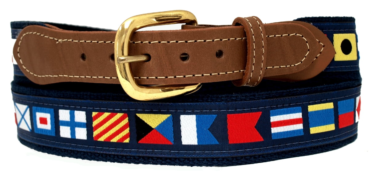 Nautical Code Flag Belt on Navy Webbing size 32 - Walmart  display picture 1