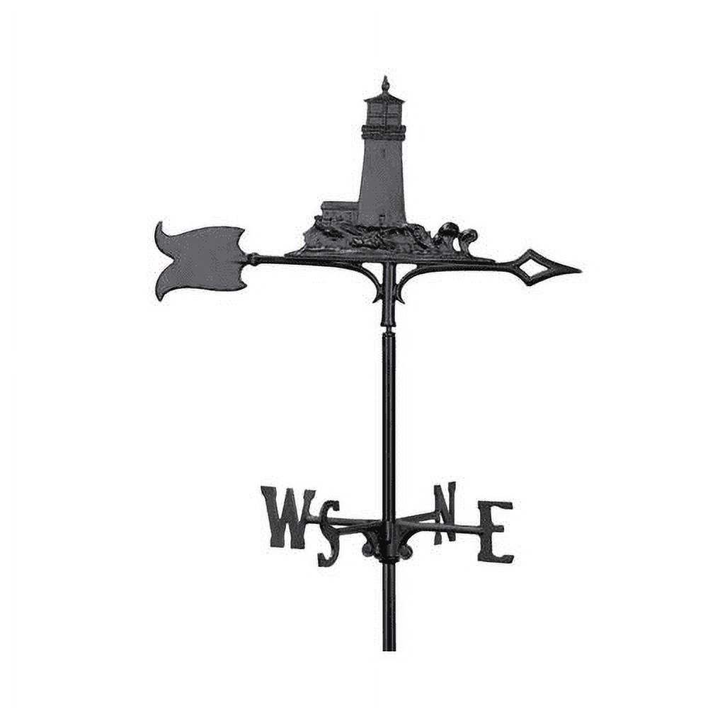 Nautical Collection 65355 30 Lighthouse Weathervane in Black - image 1 of 2