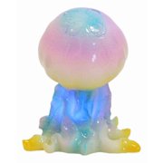 Nautical Colorful LED Glow Light Acrylic Resin Jellyfish Sea Jellies Figurine