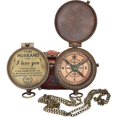thumbnail image 1 of Nautical Compass, Gift for Husband,Anniversary,Wedding Gift for Him, Long Distance Boyfriend Gift, Fiance Gift I Miss You Long Distance Relationship Gift for Army Boyfriend Gift, 1 of 5