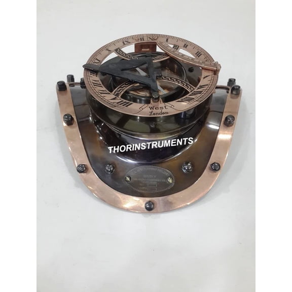 Nautical Copper & Antique Diving Model Sundial Compass West London Gift Repalica