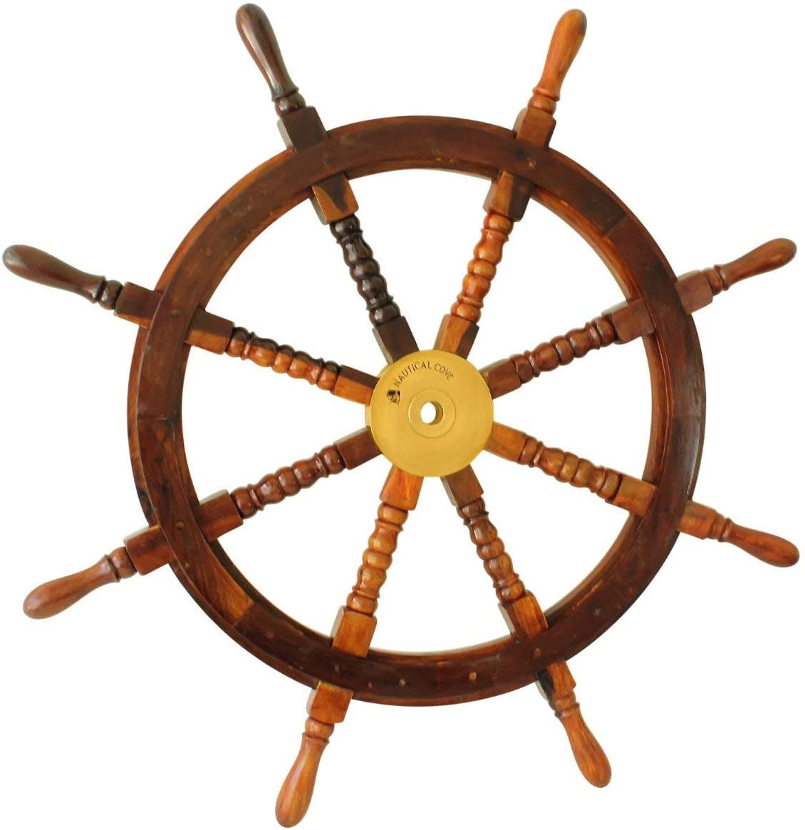 Nautical Cove Wooden Ship Wheel 12 Pirate Decor, Ships Wheel for Home,  Boats, and Walls 