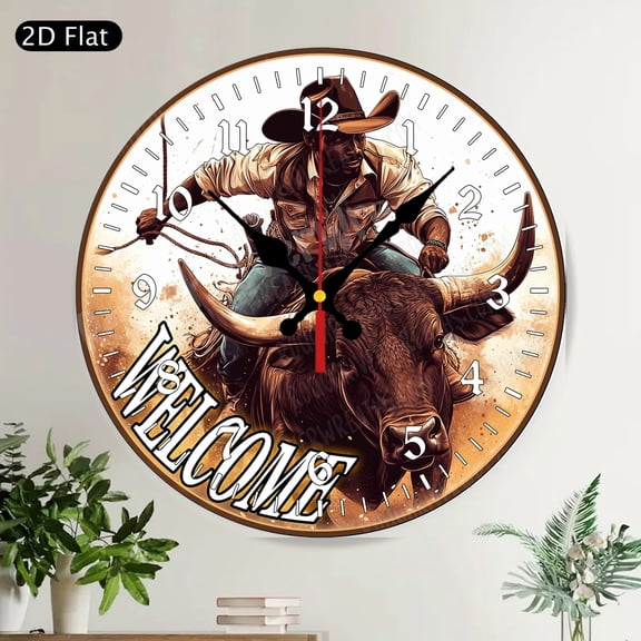 Nautical Crab Anchor Round Wall Clock - Silent Rustic Coastal Ocean Beach House Decor