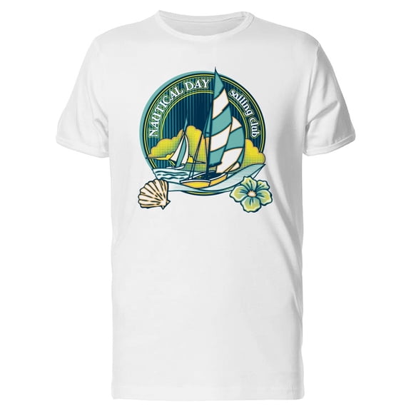 Nautical Day Sailing Club T-Shirt Men -Image by Shutterstock, Male Large