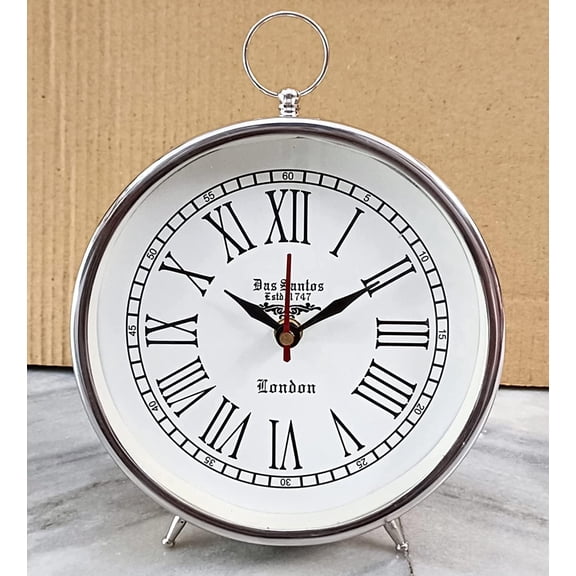 Nautical Decor Handmade Tabletop Clock Desk Clock Roman Number Beautiful Table Clock Hanging Table Clock Home & Office Bedroom Decoration