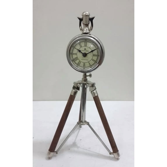 Nautical Designer desk clock with Tripod Nautical Table Clock 3"