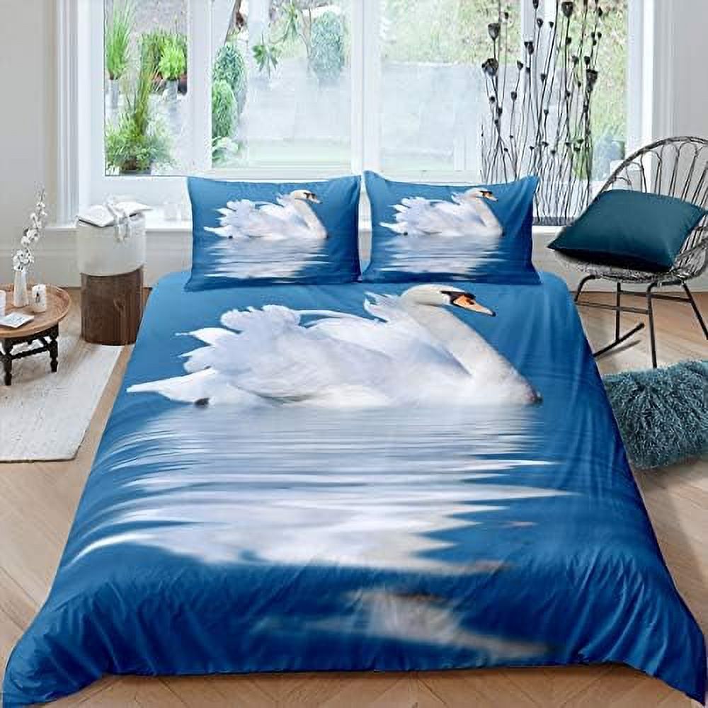 Nautical Duvet Cover King Size Retro Sailboat Bedding Set for Girls