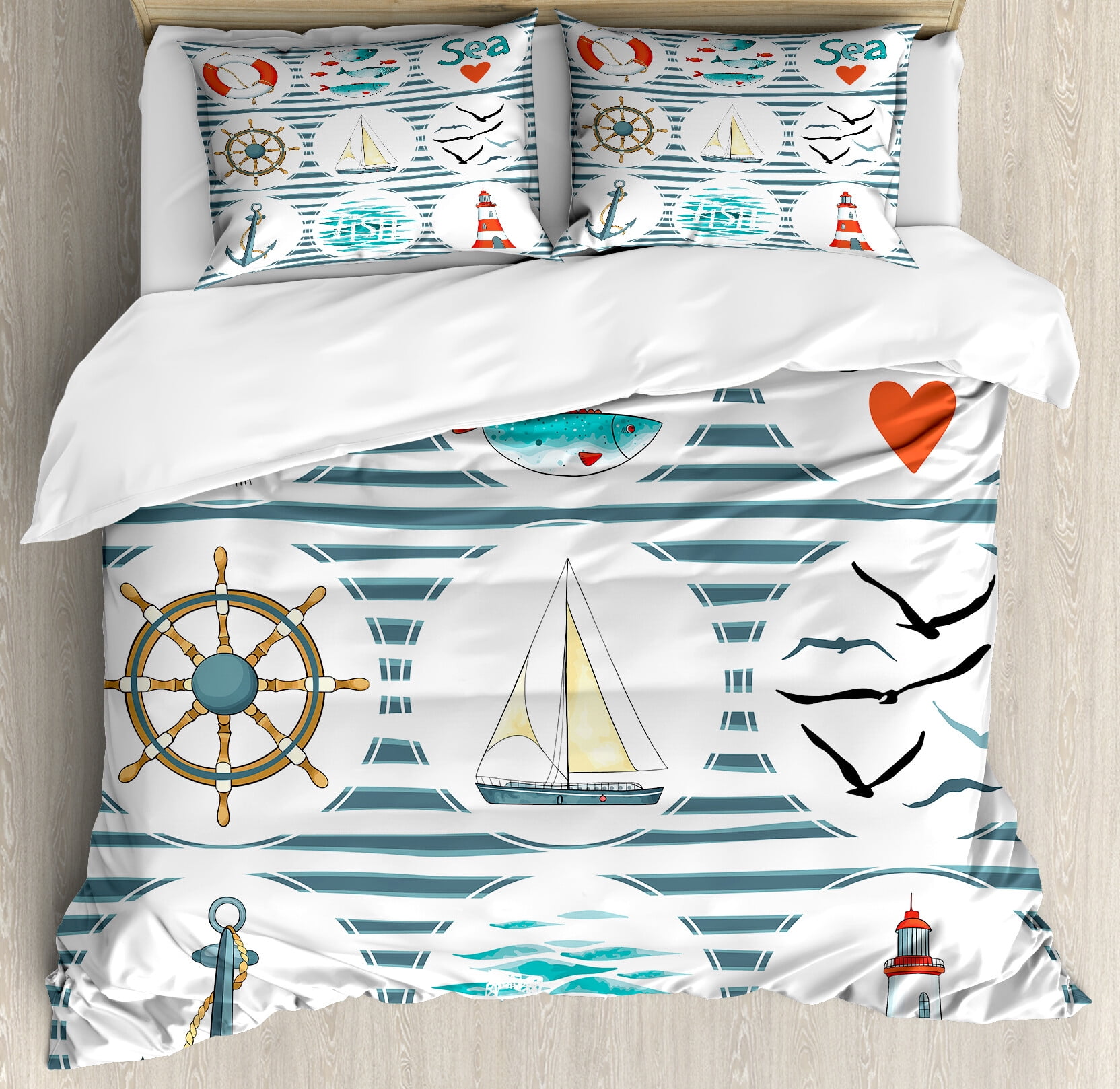 Marine Monarch 3-Piece Quilted Bedding Set NCU0DV220 main image 1