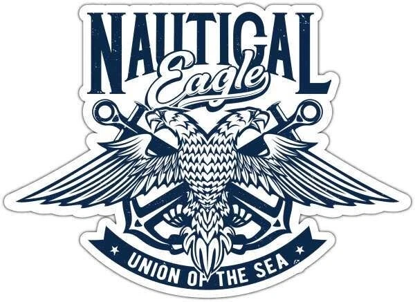 Nautical Eagle Anchor Union Sea Ocean Car Window Stickerphone Decal ...