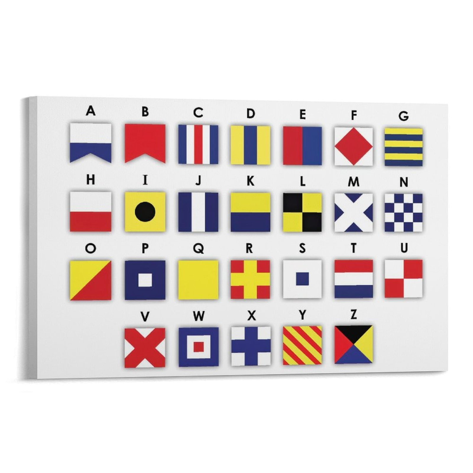 Nautical Flags Education Posters Poster Decorative Painting Canvas Wall ...