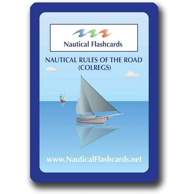 Nautical Flashcards Rules of The Road (COLREGS) for Boating and