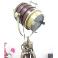 thumbnail image 1 of Nautical Floor Lamp Wooden Seachlight Tripod Lighting Home Decor, 1 of 3
