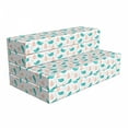 thumbnail image 1 of Nautical Foldable Mattress, Boats Anchors and Whales, 78.7" x 47.2", Turquoise Peach, by Ambesonne, 1 of 6