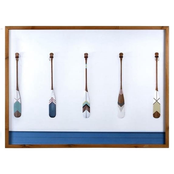 Nautical Framed Oars Wall Art