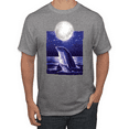 thumbnail image 1 of Nautical Full Moon Bottlenose Dolphin Animal Lover Graphic T-Shirt, 1 of 1