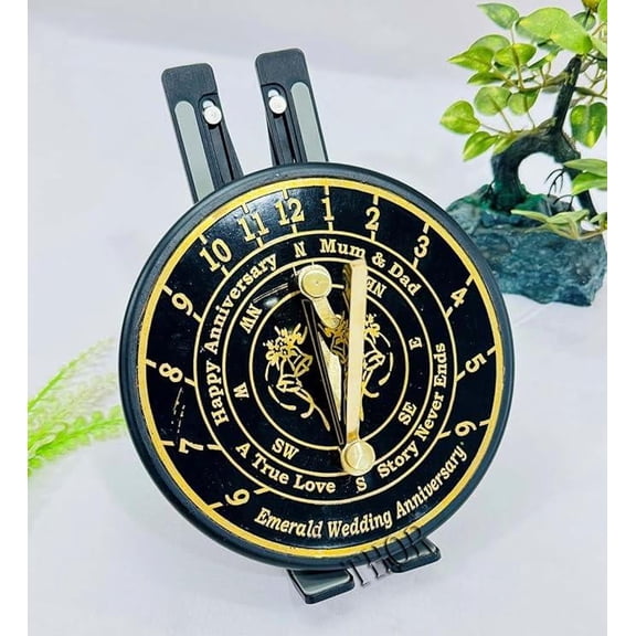 Nautical Garden Sundial Compass Vintage Hiking Backpacking Navigation Compass for Birthday, Christmas, Friendship Valentine Day
